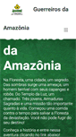 Mobile Screenshot of guerreirosdaamazonia.com.br